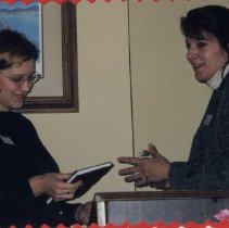 Melissa Fabian and Annette Collins at Installation Brunch