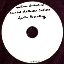 William Sutherland Cranial Articular Surfaces Audio Recording