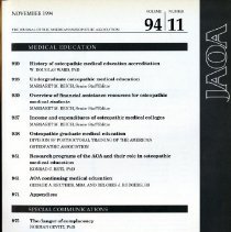 The Journal of the American Osteopathic Association, Vol, 94, No. 11