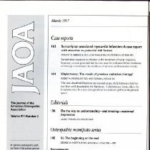 The Journal of the American Osteopathic Association, Vol, 97, No. 3