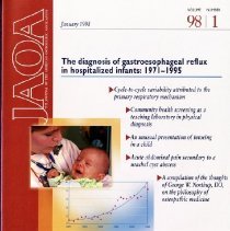 The Journal of the American Osteopathic Association, Vol, 98, No. 1