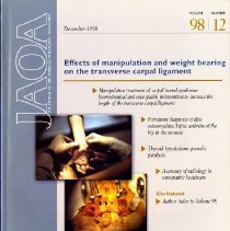 The Journal of the American Osteopathic Association, Vol, 98, No. 12