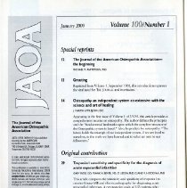 The Journal of the American Osteopathic Association, Vol, 100, No. 1