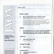 The Journal of the American Osteopathic Association, Vol, 100, No. 1