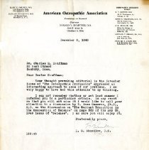 Letter to Charles Kauffman from L. C. Chandler