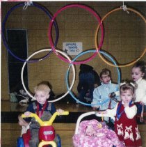 Fonnesbeck Family with Jessica Tompson and Abby Marshall at Winter Olympics