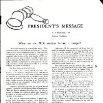 What are the MDs' Motives Behind a Merger