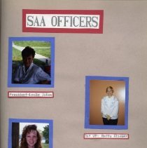 Page 3 of the Student Associates Auxiliary 1991 Scrapbook