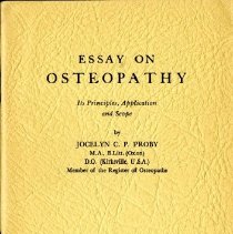 Essay on Osteopathy Its Principles, Application and Scope