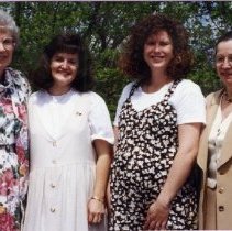 Two of SAA Members with Janet Tinning