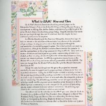 Page 3 of the Student Associates Auxiliary 1996 Scrapbook