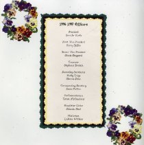 Page 4 of the Student Associates Auxiliary 1996 Scrapbook