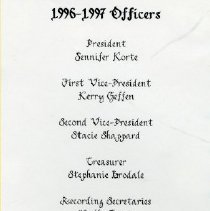 1996-1997 Officers