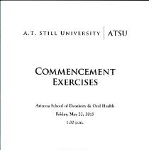 Arizona School of Dentistry & Oral Health Commencement Program 2015