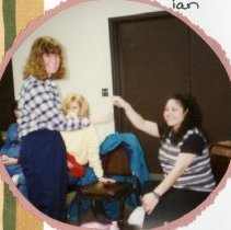 Nelly Jensen and Teresa McCousland at March Meeting