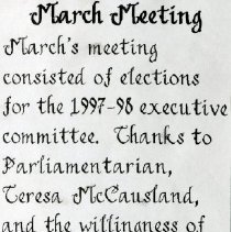 March Meeting