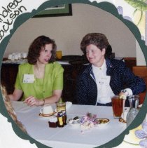 Cindy Hix and Andrea Jackson at Installation Brunch