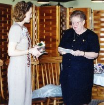 Jennifer Korte and Patricia Molnar at Installation Brunch