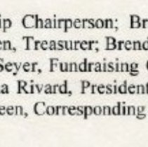 1998-1999 Officers and Chairpersons Image Caption