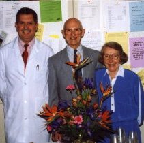 Ralph O. Boling and James G. Matthew Jr. with Virginia Budd