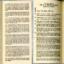 Inside of Two Small Loose Leaf Eye Tests