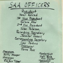 SAA Officers