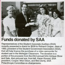 Funds Donated By SAA