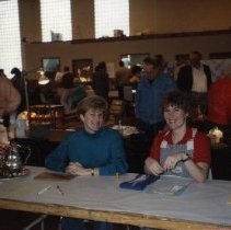 Karen Konrad and Cindy Shuck at Antique Show and Sale
