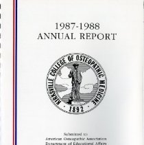 Kirksville College of Osteopathic Medicine Annual Report 1987-1988