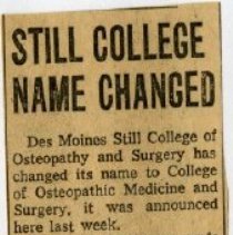 Still College Name Changed