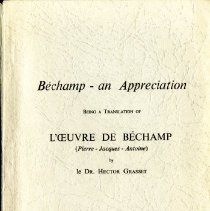 Bechamp - An Appreciation, Translation