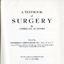 A Textbook of Surgery by American Authors, 3rd Edition