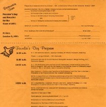 1981 Founder's Day Reservation Form