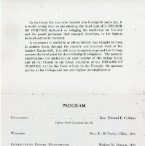 Founder's Day Banquet Program