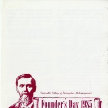 Founder's Day 1985 Program