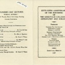 Fifty-Fifth Anniversary Celebration of the Founding of the Kirksville Colle
