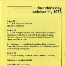Founder's Day Program