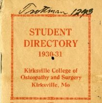 Student Directory 1930-31