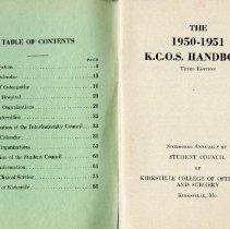 The 1950-1951 K.C.O.S. Handbook