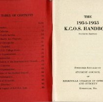 The 1954-1955 K.C.O.S. Handbook