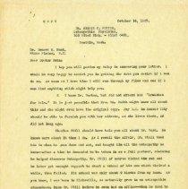 Letter to Ernest M. Hunt from Minnie F. Potter Page 1