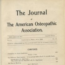 Journal of the American Osteopathic Association Volume 4 1904-1905
