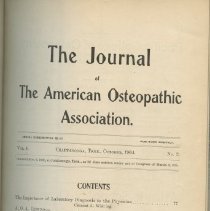 Journal of the American Osteopathic Association Volume 4 1904-1905