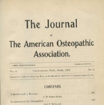 Journal of the American Osteopathic Association Volume 4 1904-1905