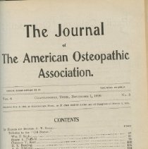 Journal of the American Osteopathic Association Vol 5, 1906