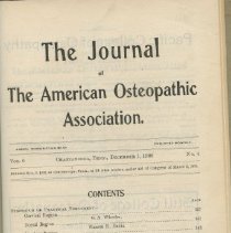 Journal of the American Osteopathic Association Vol 5, 1906