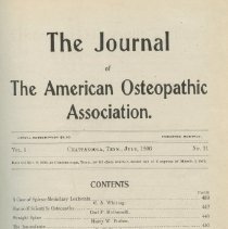 Journal of the American Osteopathic Association Vol 5, 1906