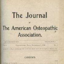 Journal of the American Osteopathic Association Vol 5, 1906