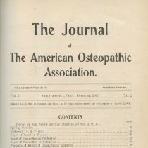 Journal of the American Osteopathic Association, Volume 5 1905-1906