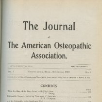 Journal of the American Osteopathic Association, Volume 5 1905-1906